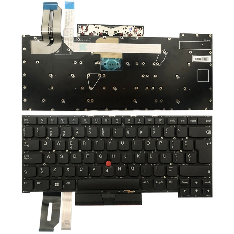 For Lenovo ThinkPad T490s / T495s Spanish Version Backlight Laptop Keyboard - Lenovo Spare Parts by PMC TechLife | Online Shopping South Africa | PMC TechLife
