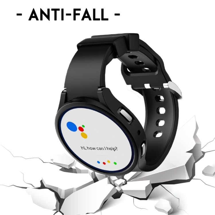 For Samsung Galaxy Watch 6 44mm Half-inclusive PC Watch Protective Case(Black) - Watch Cases by PMC TechLife | Online Shopping South Africa | PMC TechLife