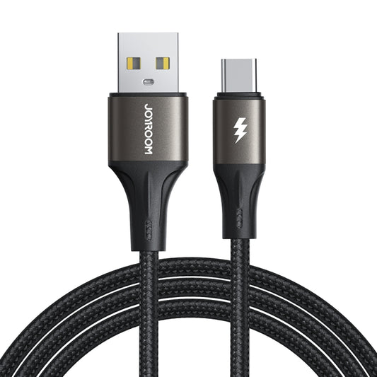 JOYROOM SA25-AC3 3A USB to USB-C/Type-C Fast Charge Data Cable, Length:3m(Black) - USB-C & Type-C Cable by JOYROOM | Online Shopping South Africa | PMC Jewellery