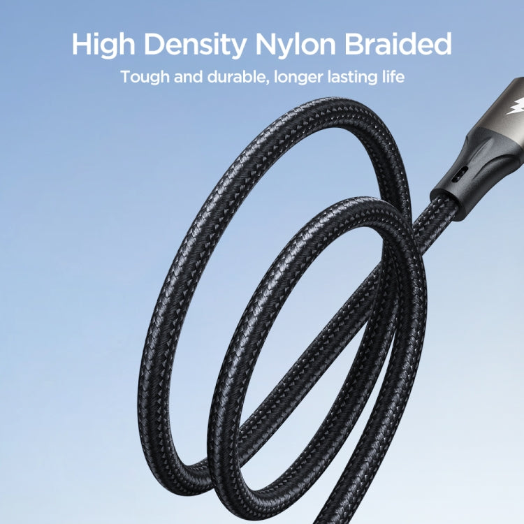 JOYROOM SA25-AL3 3A USB to 8 Pin Fast Charge Data Cable, Length:2m(Black) - Normal Style Cable by JOYROOM | Online Shopping South Africa | PMC TechLife | Buy Now Pay Later Mobicred