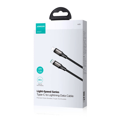 JOYROOM SA25-CL3 30W USB-C/Type-C to 8 Pin Fast Charge Data Cable, Length:1.2m(Black) - 2 in 1 Cable by JOYROOM | Online Shopping South Africa | PMC Jewellery