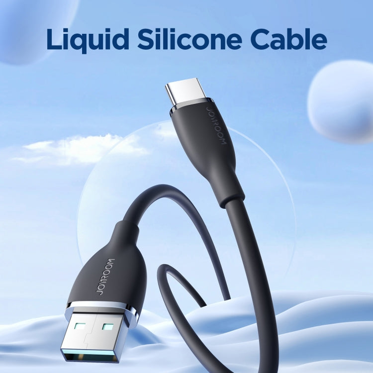 JOYROOM SA29-AC3 3A USB to USB-C/Type-C Liquid Silicone Fast Charging Data Cable, Length: 1.2m(Black) - USB-C & Type-C Cable by JOYROOM | Online Shopping South Africa | PMC Jewellery