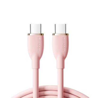 JOYROOM SA29-CC5 100W USB-C/Type-C to USB-C/Type-C Liquid Silicone Fast Charging Data Cable, Length: 1.2m(Pink) - USB-C & Type-C Cable by JOYROOM | Online Shopping South Africa | PMC Jewellery