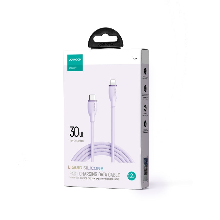 JOYROOM SA29-CL3 30W USB-C/Type-C to 8 Pin Liquid Silicone Fast Charging Data Cable, Length: 1.2m(Purple) - 2 in 1 Cable by JOYROOM | Online Shopping South Africa | PMC Jewellery