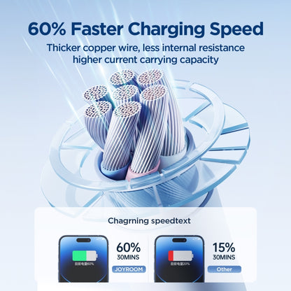 JOYROOM SA29-CL3 30W USB-C/Type-C to 8 Pin Liquid Silicone Fast Charging Data Cable, Length: 1.2m(Blue) - 2 in 1 Cable by JOYROOM | Online Shopping South Africa | PMC Jewellery