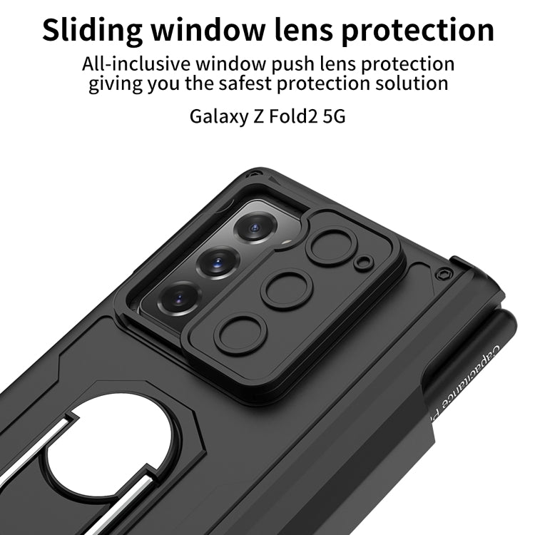 For Samsung Galaxy Z Fold2 GKK Integrated Folding Armored Shell PC Phone Case with Pen Box(Gold) - Galaxy Phone Cases by GKK | Online Shopping South Africa | PMC TechLife | Buy Now Pay Later Mobicred