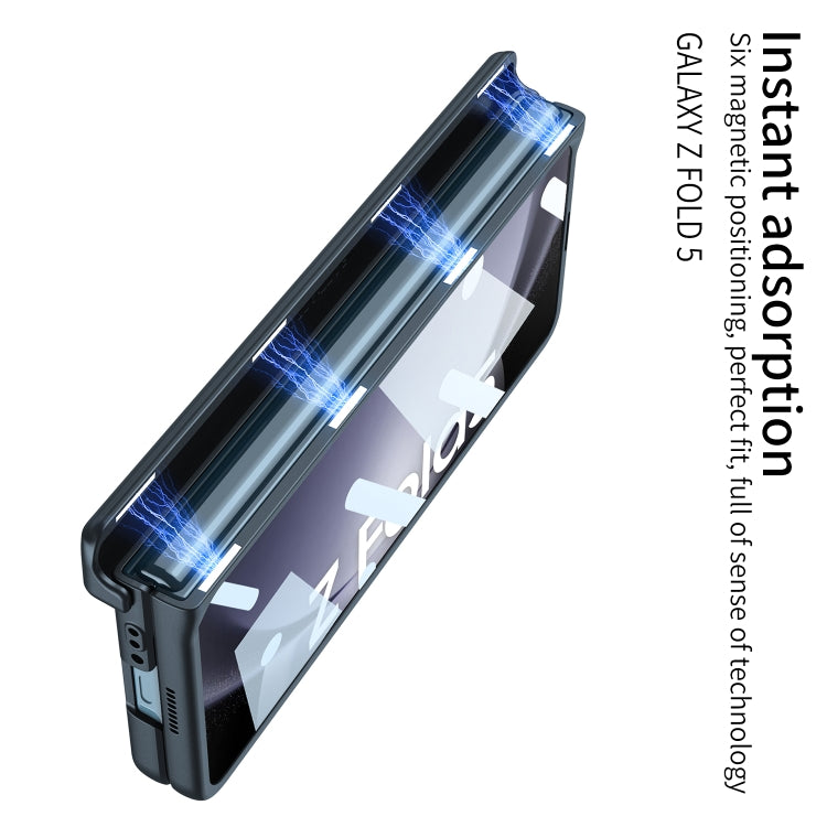 For Samsung Galaxy Z Fold5 GKK Integrated Folding Armored Shell PC Phone Case(Blue) - free shipping - PMC TechLife - Order now!
