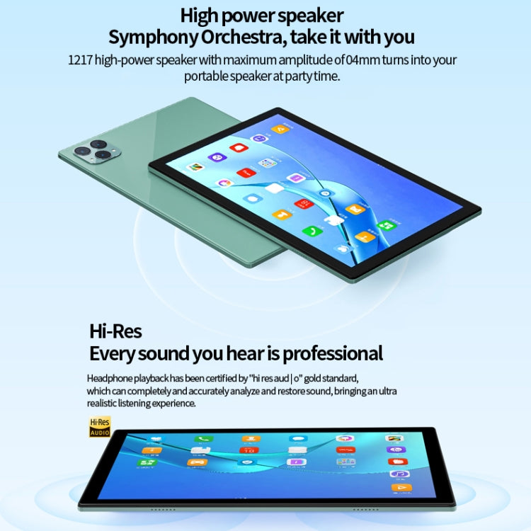 BDF P50 4G LTE Tablet PC 10.1 inch, 8GB+256GB, Android 12 MTK6762 Octa Core, Support Dual SIM, EU Plug(Blue) - free shipping - PMC TechLife - Order now!