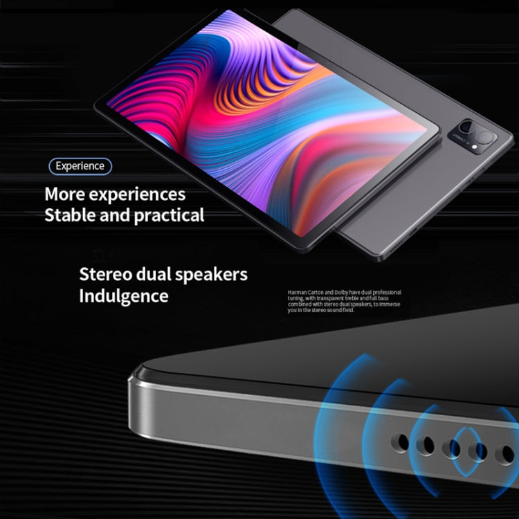 BDF P60 4G LTE Tablet PC 10.1 inch, 8GB+256GB, Android 12 MTK6762 Octa Core, Support Dual SIM, EU Plug(Grey) - free shipping - PMC TechLife - Order now!