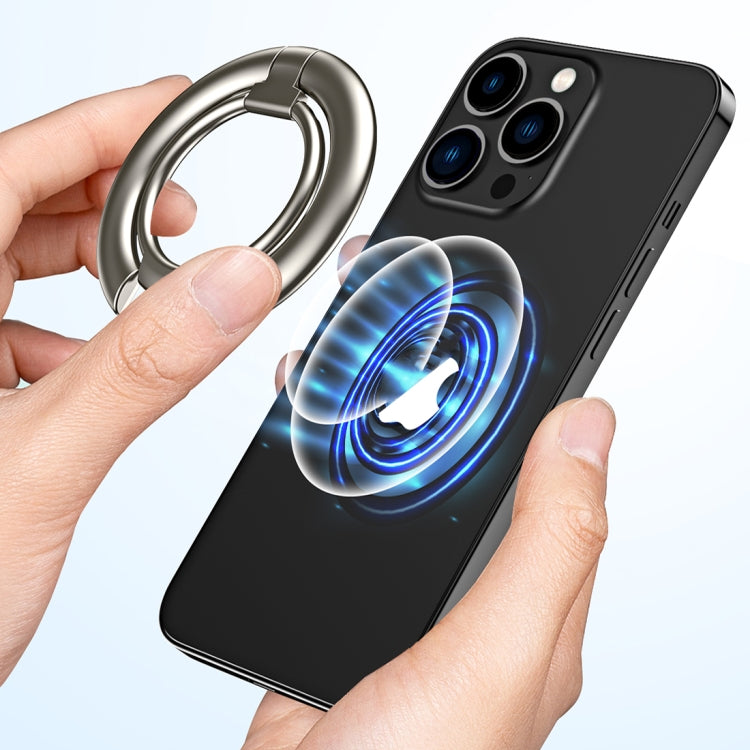 Electroplated Metal Magnetic Ring Holder(Silver) - Ring Holder by PMC TechLife | Online Shopping South Africa | PMC TechLife
