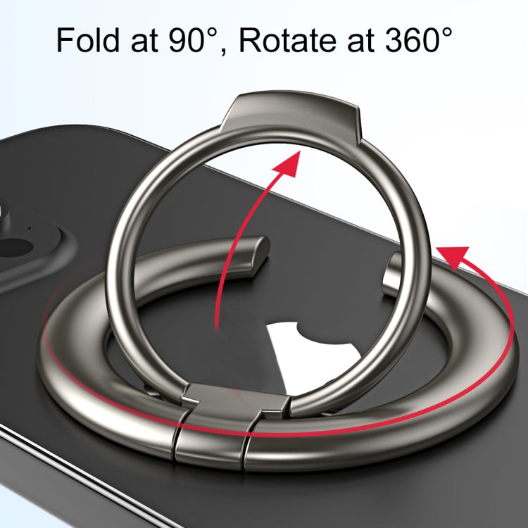 Electroplated Metal Magnetic Ring Holder(Silver) - Ring Holder by PMC TechLife | Online Shopping South Africa | PMC TechLife
