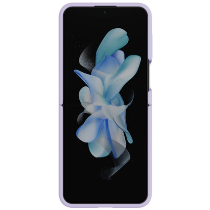 For Samsung Galaxy Z Flip5 NILLKIN Skin Feel Liquid Silicone Phone Case With Finger Strap(Purple) - Galaxy Z Flip5 Cases by NILLKIN | Online Shopping South Africa | PMC Jewellery