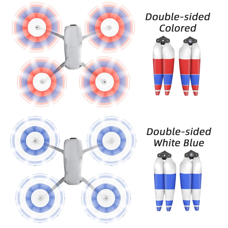 For DJI Air 3 Sunnylife 8747F Low Noise Quick-release Propellers, Style:1 Pair Silver Tip - DIY Propeller by Sunnylife | Online Shopping South Africa | PMC TechLife | Buy Now Pay Later Mobicred