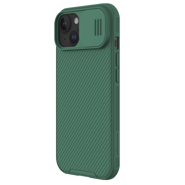 For iPhone 15 NILLKIN CamShield Pro PC Phone Case(Green) - iPhone 15 Cases by NILLKIN | Online Shopping South Africa | PMC TechLife | Buy Now Pay Later Mobicred