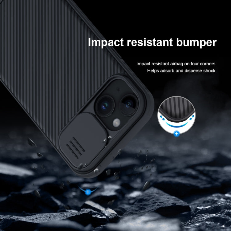 For iPhone 15 Plus NILLKIN CamShield Pro PC Phone Case(Blue) - iPhone 15 Plus Cases by NILLKIN | Online Shopping South Africa | PMC TechLife | Buy Now Pay Later Mobicred