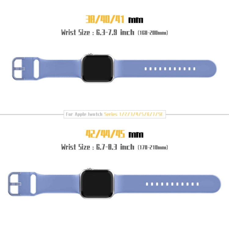 For Apple Watch 7 41mm Pin Buckle Silicone Watch Band(Cyan Blue) - Watch Bands by PMC TechLife | Online Shopping South Africa | PMC TechLife