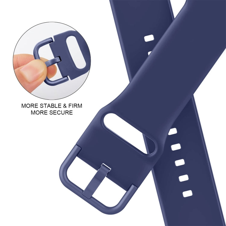 For Apple Watch 6 40mm Pin Buckle Silicone Watch Band(Violet Gray) - Watch Bands by PMC TechLife | Online Shopping South Africa | PMC TechLife