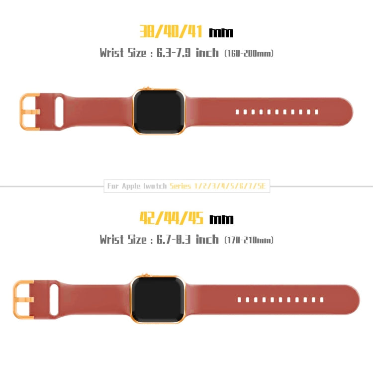 For Apple Watch 6 44mm Pin Buckle Silicone Watch Band(Coral) - Watch Bands by PMC TechLife | Online Shopping South Africa | PMC TechLife