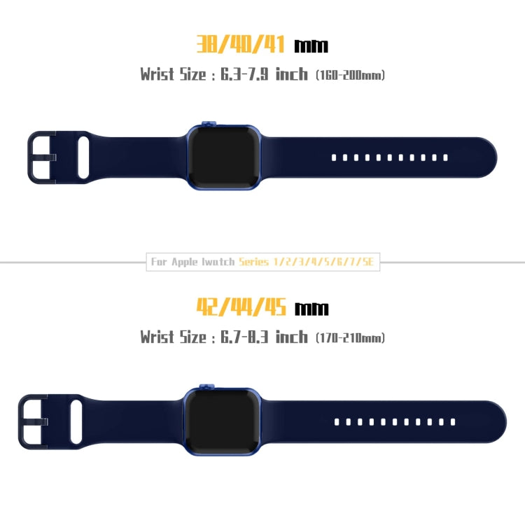 For Apple Watch Series 2 42mm Pin Buckle Silicone Watch Band(Midnight Blue) - free shipping - PMC TechLife - Order now!