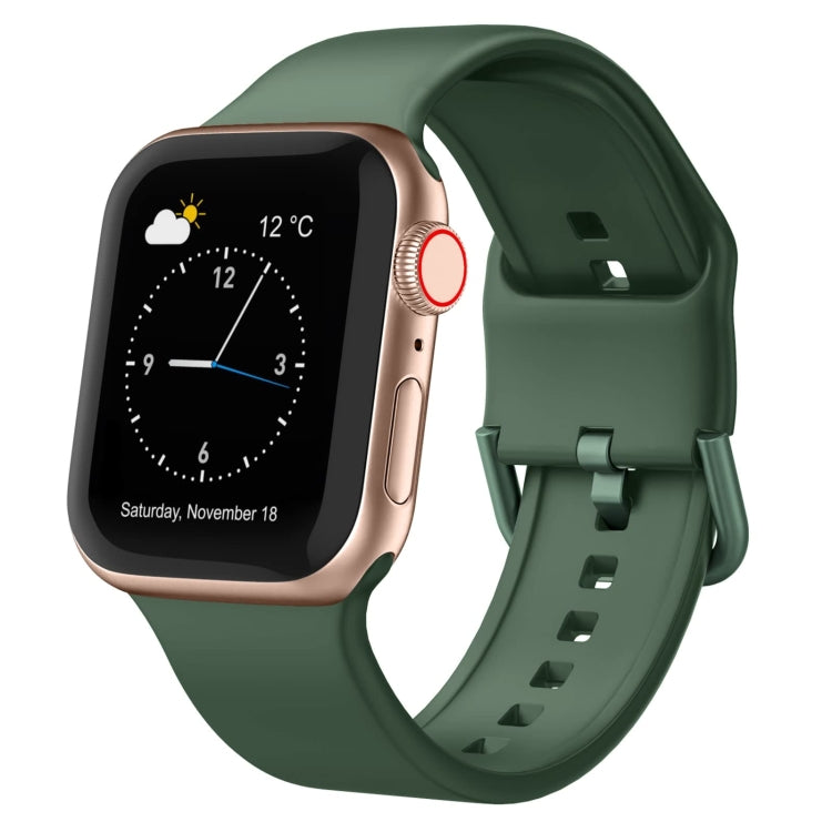 For Apple Watch 2 38mm Pin Buckle Silicone Watch Band(Clover) - Watch Bands by PMC TechLife | Online Shopping South Africa | PMC TechLife