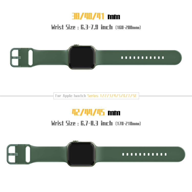 For Apple Watch 42mm Pin Buckle Silicone Watch Band(Clover) - Watch Bands by PMC TechLife | Online Shopping South Africa | PMC TechLife