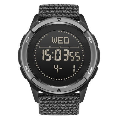 NORTH EDGE ALPS Outdoor Waterproof Men Carbon Fiber Digital Nylon Strap Smart Sports Watch(Black) - Sport Watches by NORTH EDGE | Online Shopping South Africa | PMC Jewellery