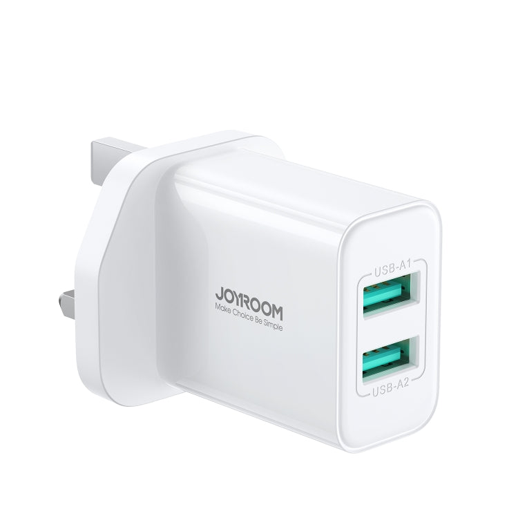 JOYROOM JR-TCN04 2.1A Dual USB Charger, Specification:UK Plug - USB Charger by JOYROOM | Online Shopping South Africa | PMC Jewellery