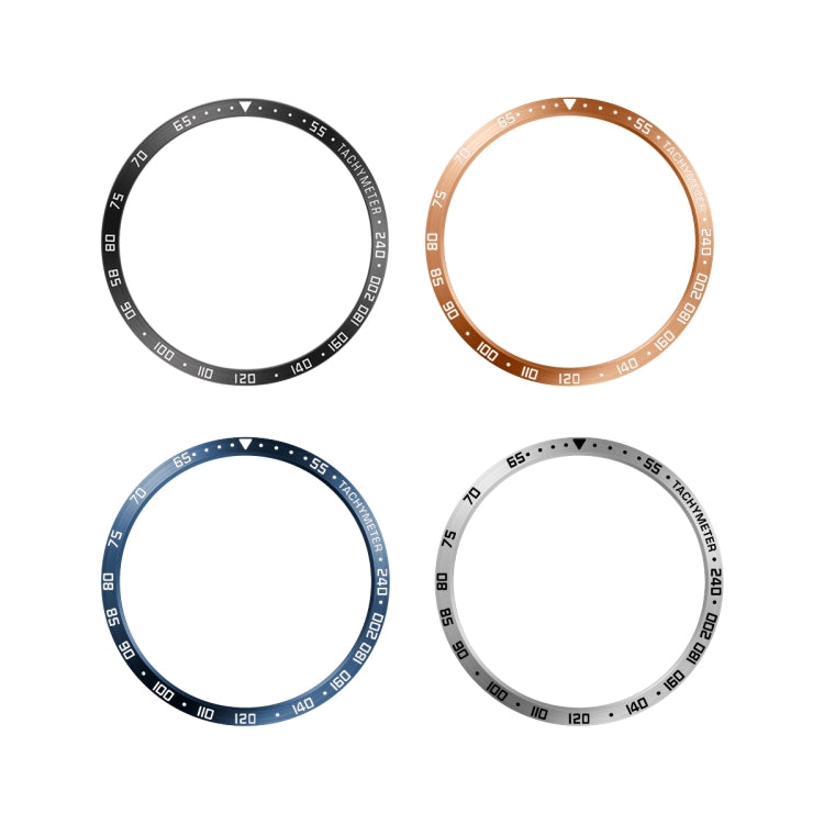 For Samsung Galaxy Watch6 Classic 47mm E Style Smart Watch Steel Ring Protective Frame(Silver) - Watch Cases by PMC TechLife | Online Shopping South Africa | PMC TechLife