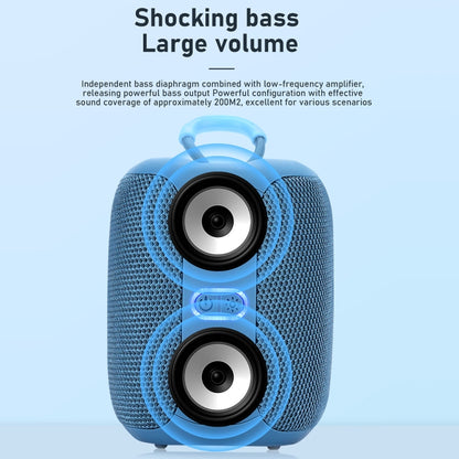 T&G TG-658 Outdoor USB High Power 8W Heavy Bass Wireless Bluetooth Speaker(Grey) - Mini Speaker by T&G | Online Shopping South Africa | PMC Jewellery