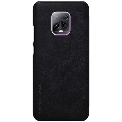 For Xiaomi Redmi 10X Pro 5G NILLKIN QIN Series Crazy Horse Texture Horizontal Flip Leather Case with Card Slot(Black) - Xiaomi Cases by NILLKIN | Online Shopping South Africa | PMC Jewellery