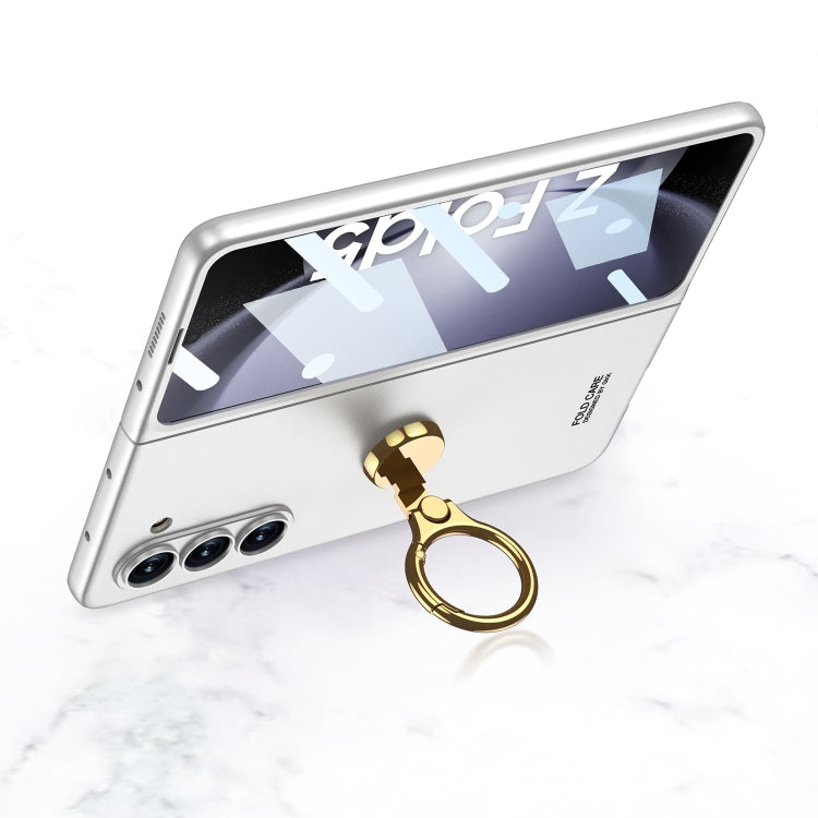 For Samsung Galaxy Z Fold5 GKK Ultra-thin Triaxial Ring Holder PC Phone Case(Black) - Galaxy Z Fold5 Cases by GKK | Online Shopping South Africa | PMC TechLife | Buy Now Pay Later Mobicred