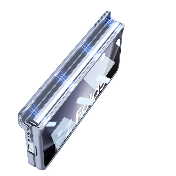 For Samsung Galaxy Z Fold5 GKK Integrated Magnetic Armor Flip Phone Case with Holder(Green) - Galaxy Z Fold5 Cases by GKK | Online Shopping South Africa | PMC TechLife | Buy Now Pay Later Mobicred