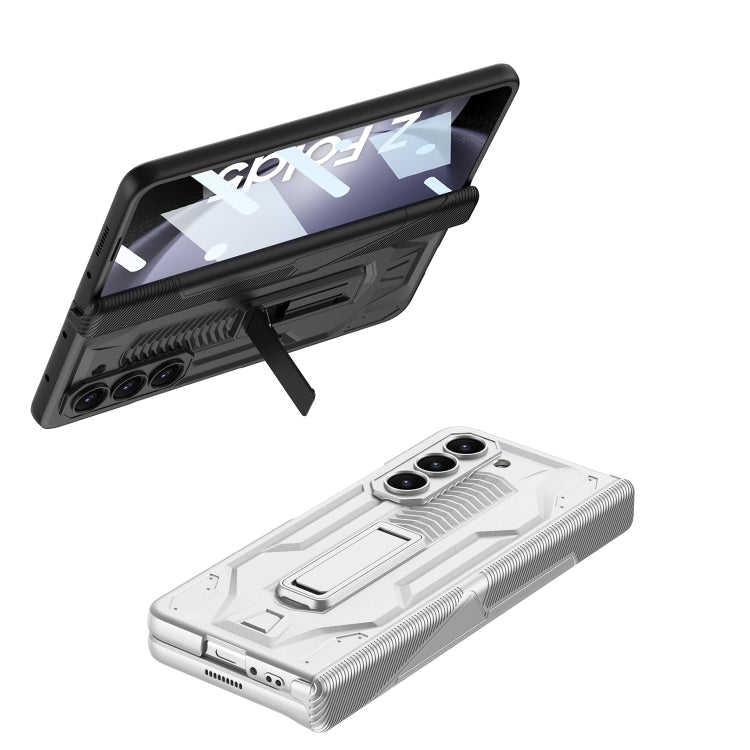 For Samsung Galaxy Z Fold5 GKK Integrated Magnetic Armor Flip Phone Case with Holder(Green) - Galaxy Z Fold5 Cases by GKK | Online Shopping South Africa | PMC TechLife | Buy Now Pay Later Mobicred