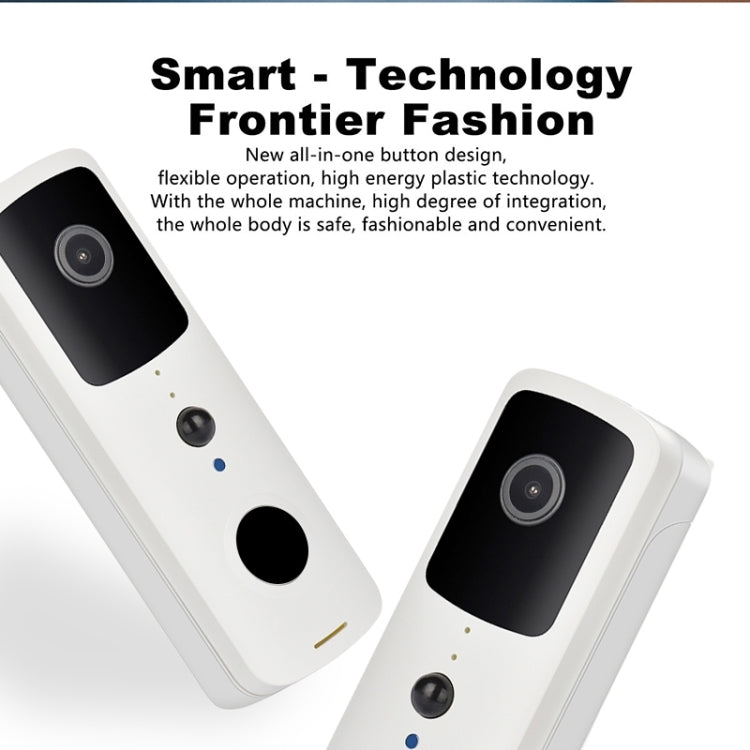 T30 Tuya Smart WiFi Visual Dingdong Doorbell with Battery Supports Two-Way Intercom & Night Vision(White) - free shipping - PMC TechLife - Order now!