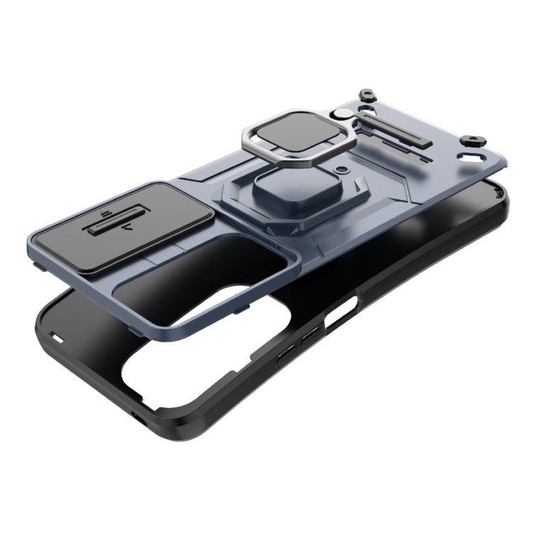 For Honor 90 Lite 5G Sliding Camshield TPU + PC Shockproof Phone Case with Holder(Black) - free shipping - PMC TechLife - Order now!