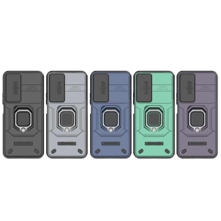 For Honor 90 Lite 5G Sliding Camshield TPU + PC Shockproof Phone Case with Holder(Black) - free shipping - PMC TechLife - Order now!