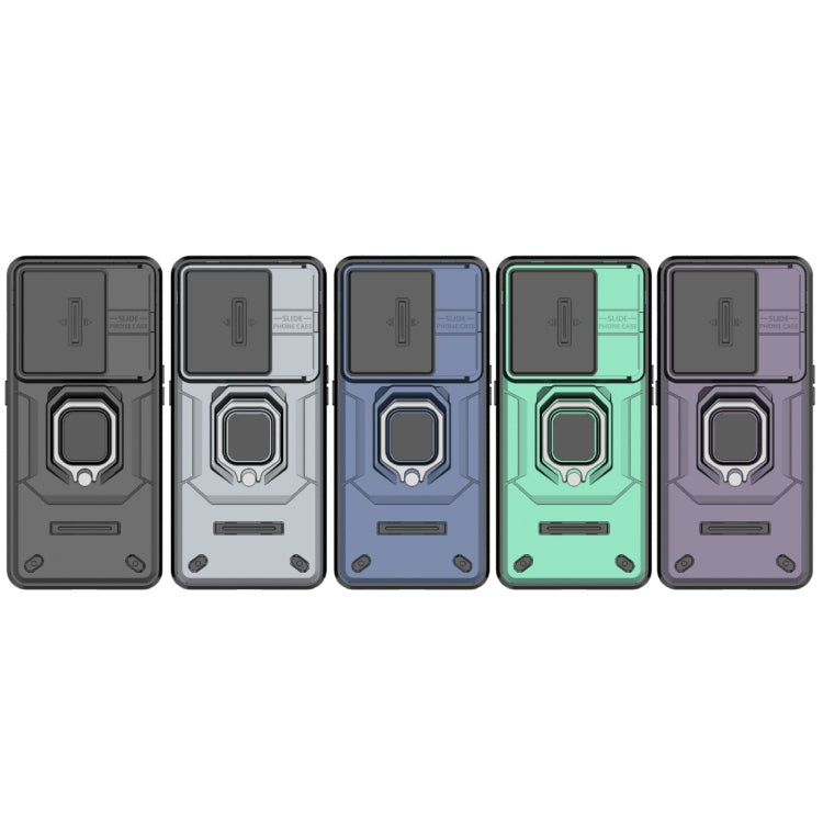 For OnePlus 11 5G Sliding Camshield TPU + PC Shockproof Phone Case with Holder(Black) - free shipping - PMC TechLife - Order now!