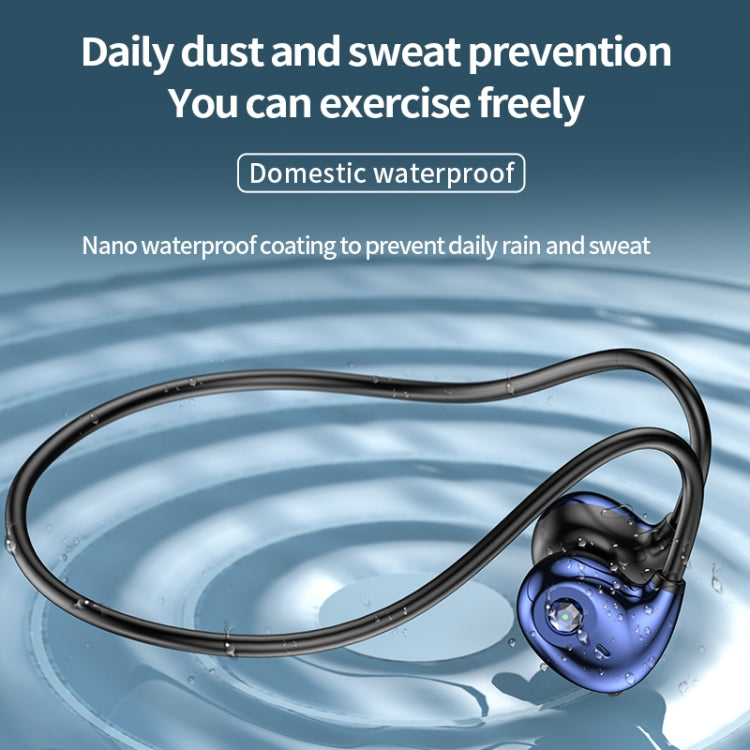 A59 Open Air Conduction Built-in Microphone Wireless Bluetooth Neckband Earphone(Grey) - Sport Earphone by PMC TechLife | Online Shopping South Africa | PMC TechLife | Buy Now Pay Later Mobicred