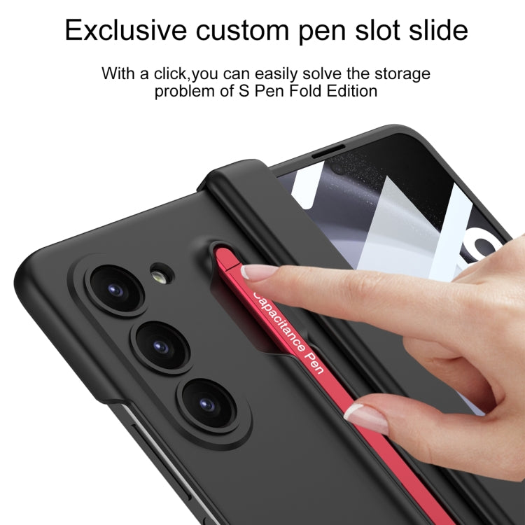 For Samsung Galaxy Z Fold5 5G GKK Integrated Fold Hinge Phone Case with Pen Slots, No Include Pen(Blue) - Galaxy Z Fold5 Cases by GKK | Online Shopping South Africa | PMC TechLife | Buy Now Pay Later Mobicred