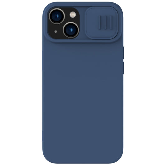 For iPhone 15 Plus NILLKIN CamShield MagSafe Liquid Silicone Phone Case(Blue) - iPhone 15 Plus Cases by NILLKIN | Online Shopping South Africa | PMC Jewellery
