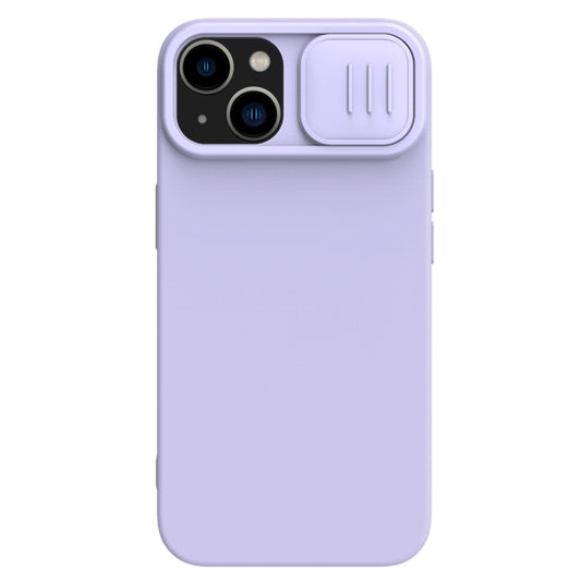 For iPhone 15 NILLKIN CamShield MagSafe Liquid Silicone Phone Case(Purple) - iPhone 15 Cases by NILLKIN | Online Shopping South Africa | PMC Jewellery