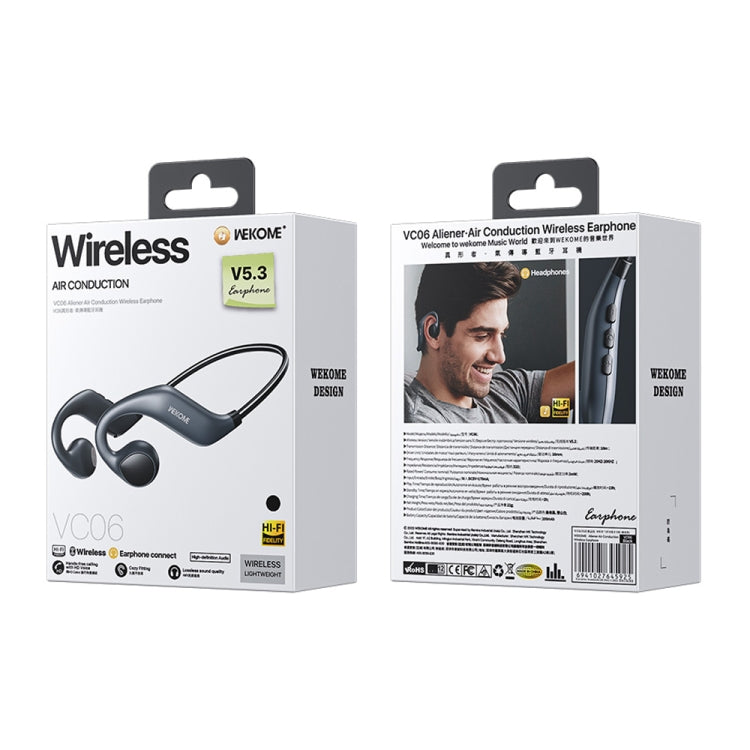 WK VC06 Alien Air Conduction Bluetooth Earphone(White) - Sport Earphone by WK | Online Shopping South Africa | PMC TechLife | Buy Now Pay Later Mobicred
