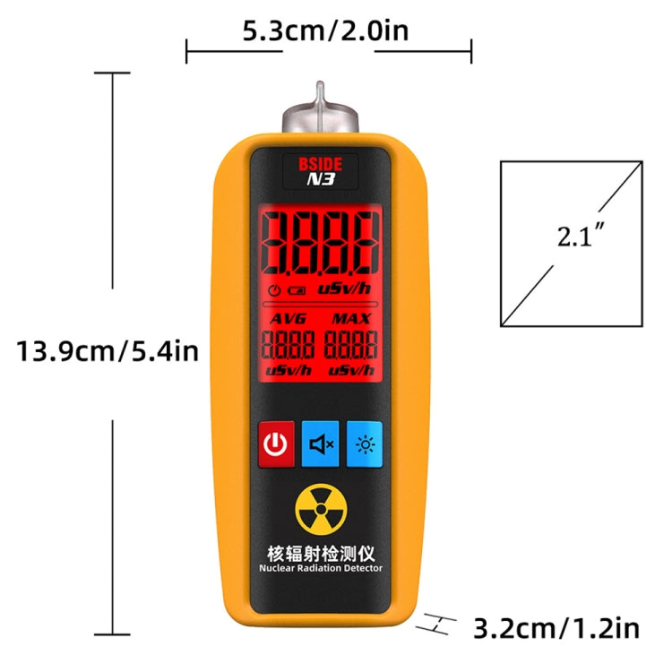 BSIDE N3 Handheld Home Nuclear Radiation Detector - free shipping - PMC TechLife - Order now!
