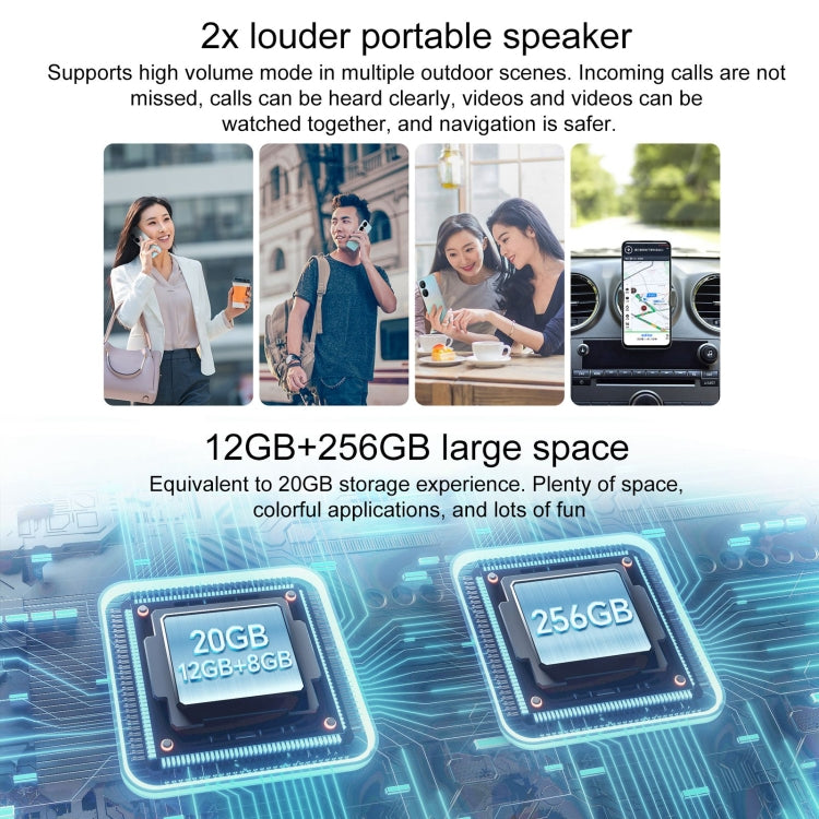 Honor Play8T, 12GB+256GB,  6.8 inch MagicOS 7.2 Dimensity 6080 Octa Core up to 2.4GHz, Network: 5G, OTG, Not Support Google Play(Silver) - free shipping - PMC TechLife - Order now!