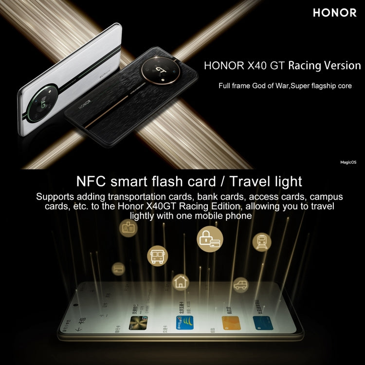 Honor X40 GT Racing, 12GB+256GB, 6.81 inch Magic OS 7.0 Snapdragon 888 Octa Core up to 2.84GHz, Network: 5G, OTG, NFC, Not Support Google Play(Racing Black) - Honor by Huawei | Online Shopping South Africa | PMC Jewellery | Buy Now Pay Later Mobicred