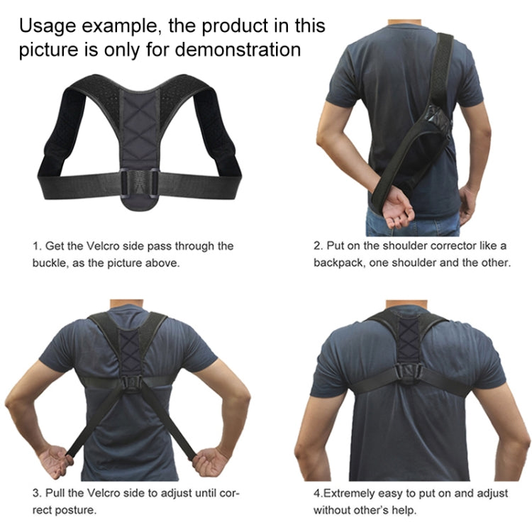 Anti-kyphosis Correction Belt Invisible Artifact For Sitting Posture, Style: Correction Belt + Shoulder Strap, Size:L - Corrector by PMC Jewellery | Online Shopping South Africa | PMC Jewellery