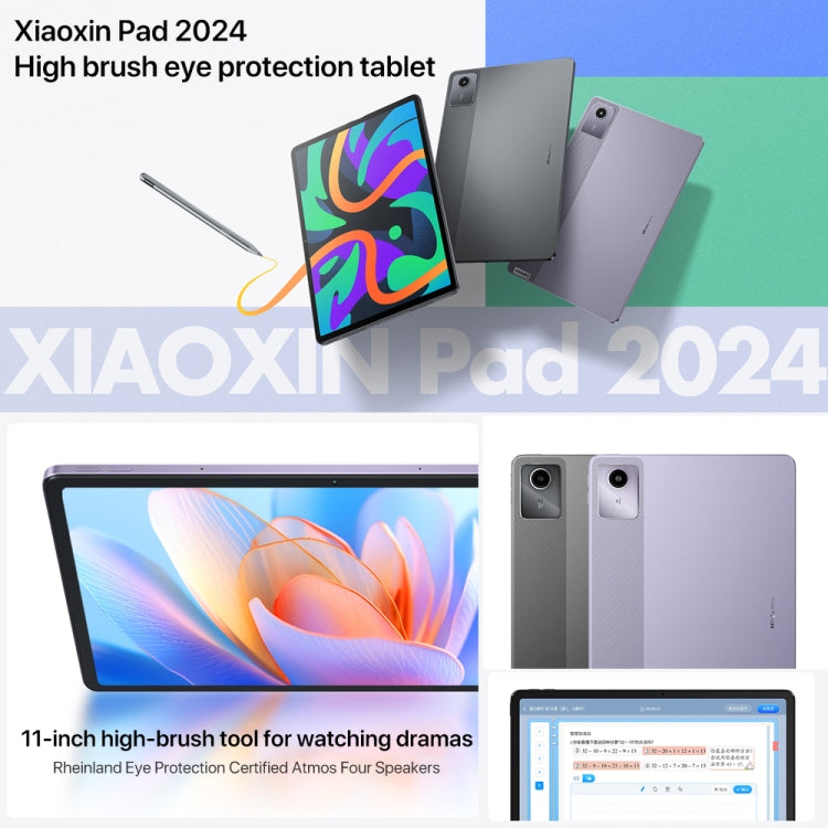 Lenovo Xiaoxin Pad 2024 11 inch WiFi Tablet, 8GB+128GB, Android 13, Qualcomm Snapdragon 685 Octa Core, Support Face Identification(Dark Grey) - Lenovo by Lenovo | Online Shopping South Africa | PMC Jewellery | Buy Now Pay Later Mobicred