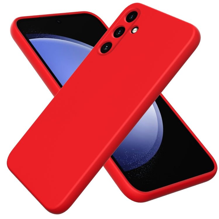 For Samsung Galaxy A35 5G Solid Color Liquid Silicone Dropproof Full Coverage Phone Case(Red) - Galaxy Phone Cases by PMC TechLife | Online Shopping South Africa | PMC TechLife | Buy Now Pay Later Mobicred