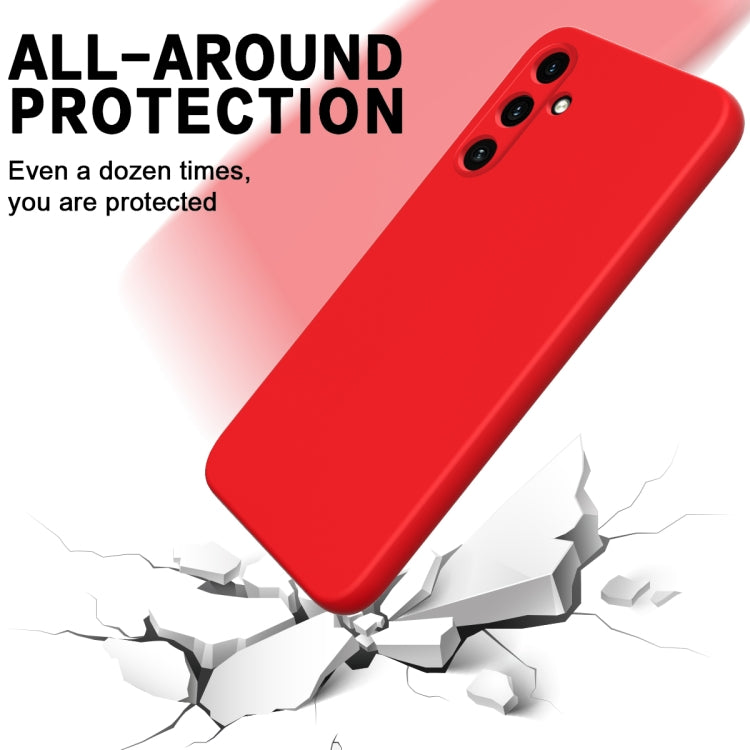 For Samsung Galaxy A35 5G Solid Color Liquid Silicone Dropproof Full Coverage Phone Case(Red) - Galaxy Phone Cases by PMC TechLife | Online Shopping South Africa | PMC TechLife | Buy Now Pay Later Mobicred