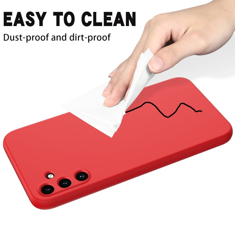 For Samsung Galaxy A35 5G Solid Color Liquid Silicone Dropproof Full Coverage Phone Case(Red) - Galaxy Phone Cases by PMC TechLife | Online Shopping South Africa | PMC TechLife | Buy Now Pay Later Mobicred